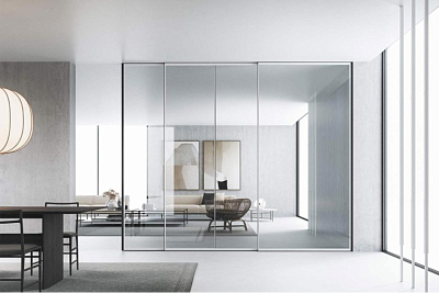 Стеклянные перегородки в интерьере