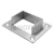 Фланец для поручня с пазом, 60.0×40.0 мм, AISI 304, GRIT 320