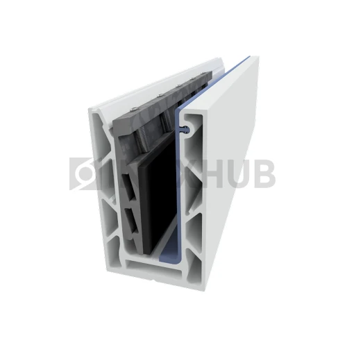 Профиль 102 БАЗА-3000, комплект, 60.0×102.0×3000 мм, Анодированный алюминий