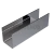 Профиль (П-12-2500 PSS) П-образный, 14.0×16.5 мм L=2500, стекло 12.0 мм, AISI 304 GRIT 600