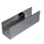 Профиль (П-12-2500 PSS) П-образный, 14.0×16.5 мм L=2500, стекло 12.0 мм, AISI 304 GRIT 600