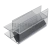 Профиль (210-10 CL) магнит черный 90º/180º, L=2200 (1компл/2 шт), стекло 10.0 мм, ПВХ прозрачный БЕЛЫЙ
