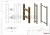 Ручка (633-1000 Gold) 32×825×1000 мм, стекло 8-12 мм, под Золото Ручка (633-1000 Gold) 32×825×1000 мм, стекло 8-12 мм, под Золото