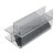 Профиль (210-10 CL) магнит черный 90º/180º, L=2200 (1компл/2 шт), стекло 10.0 мм, ПВХ прозрачный БЕЛЫЙ