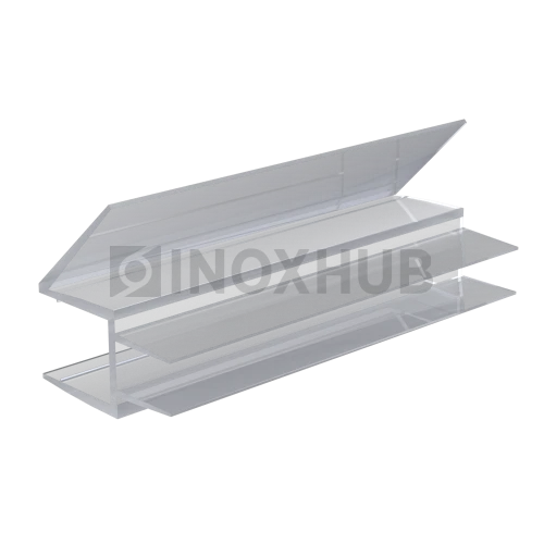 Профиль (206-8) нижний, L=2200, стекло 8.0 мм