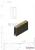 Трек (310-3 Gold), 30×10×3000 мм, под Золото