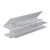 Профиль (206-8) нижний, L=2200, стекло 8.0 мм